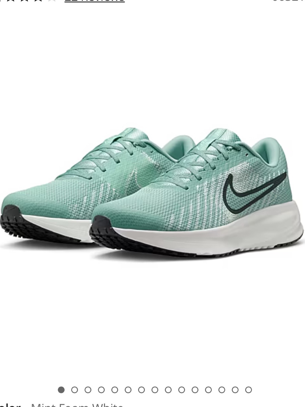 EUC Nike Run Defy Sneaker in Cannon Mint Foam White - 6